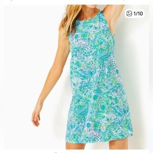 Lilly Pulitzer Kristen Swing Dress in Lilly Loves South Carolina Surf Blue
